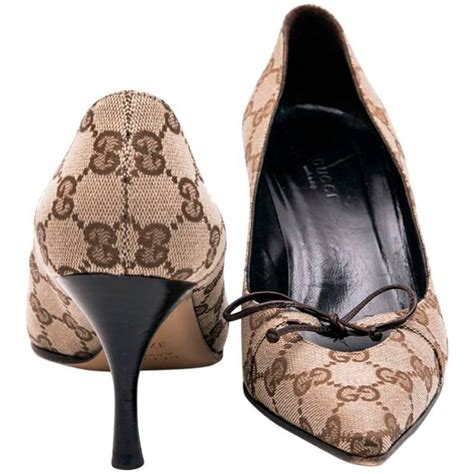 brown gucci pumps|gucci high heel pumps.